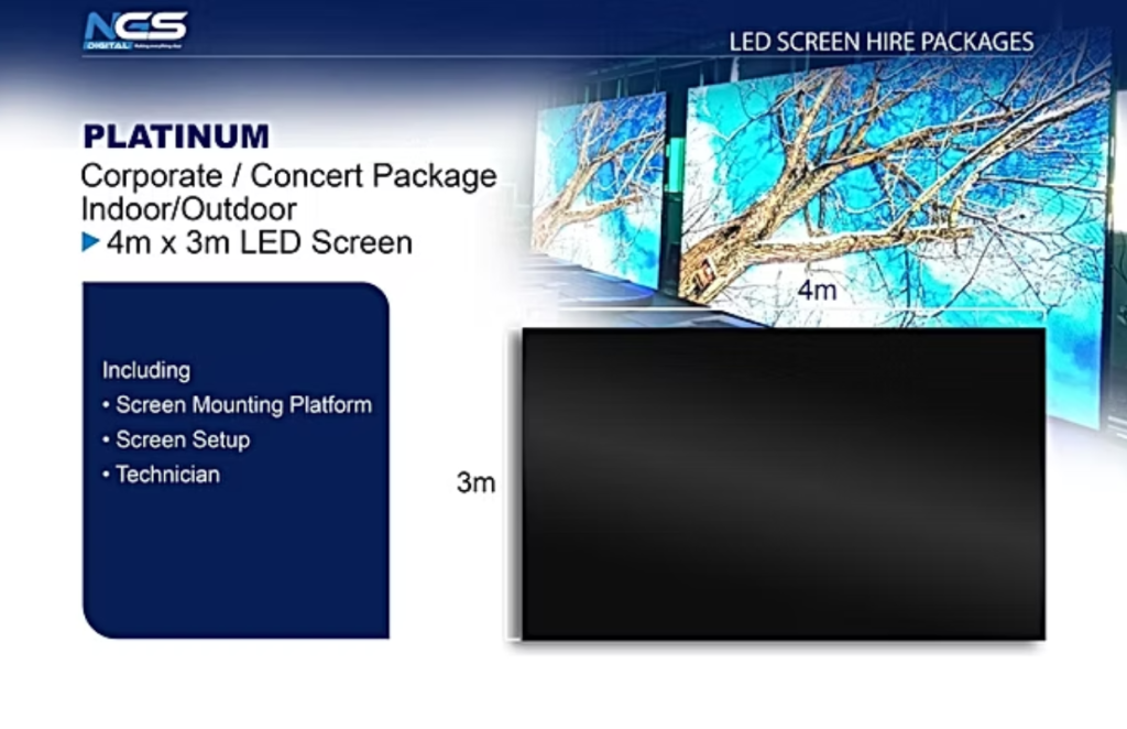 plat LED HIRE PACKAGE